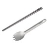 Archi's Titanium Square Chopsticks + Sparking Spoon Set, Plate, Bowl,