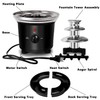 16oz Chocolate Fondue Fountain, 3-Tier MINI Chocolate Fountain with 6PCS