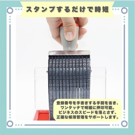 Ideastore 10 Gang Alphabet Stamp 10 Digit Numbers Symbols Rotating Rubber Stamp 26 English Letters Numbers 0-9