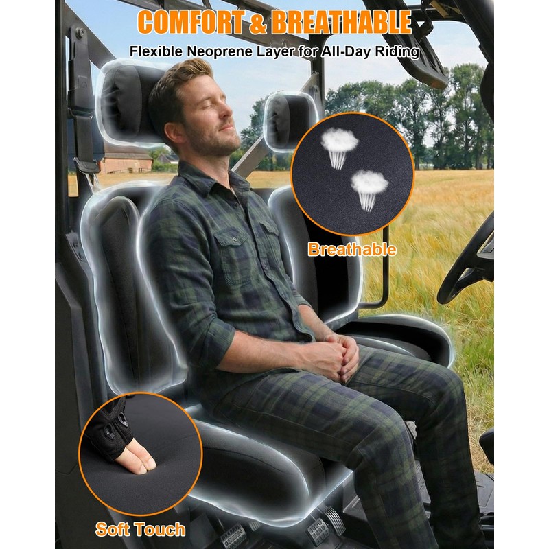MDPROMCP Ranger XP 1000 Seat Cover, Split Back Ranger Seat
