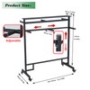 Clothing Rack with adjustable 8 Arms, Garment Rack Display Stand