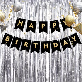 4 PCS Glittering Silver Tinsel Decorations, 3.2ft x 6.5ft Elegant Silver Tinsel Strands & Streamers, Angel Hair Tinsel, Festive Tinsel Door Curtain Set for Spectacular Display