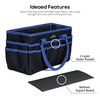 Jjring Fundamental Organizer 600D Nylon Artist Tote Bag, Blue Edge