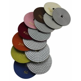 Konfor 8cm Diamond Polishing Pad Stone Polishing Pad Disc for Marble Granite Wet Polishing