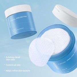 Glycolic Acid Pads, Exfoliating Toner Pads for Facial Radiance, Dual Action Gentle Face Pad for Deep Cleaning Effect |Peels & Daily Skin Renewal |Sali