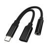 Zoyuzan USB-C to 3.5mm Headphone Adapter, 2 in 1, 60W