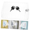 Mikinona 1Set Thermostat Lock Box with Key Plastic Thermostat Guard