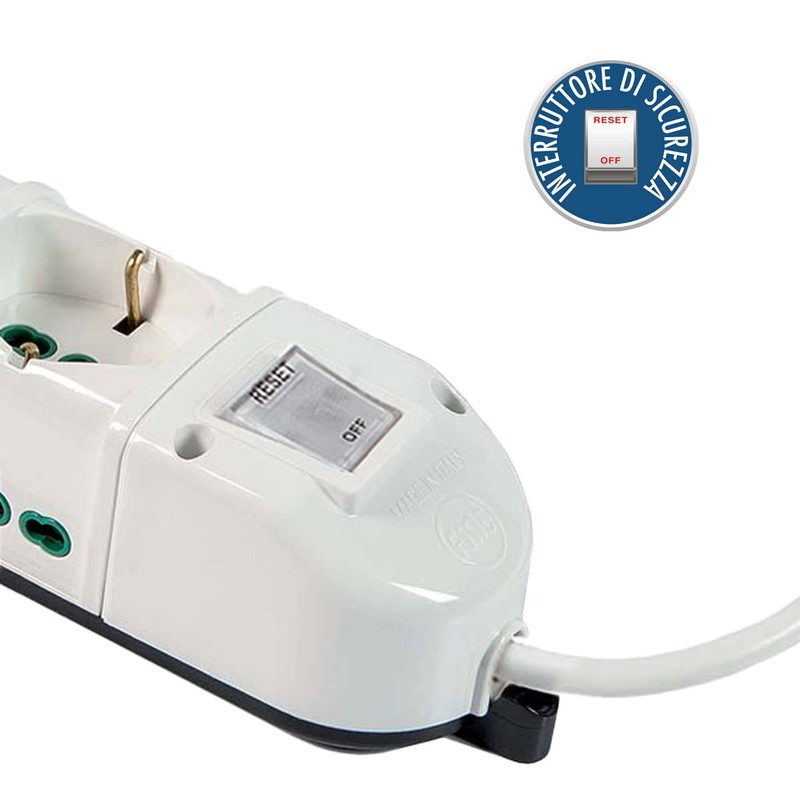 FANTON 481224-B Multiple Socket 9 Places with 3 Universal Sockets