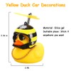 wonuu Rubber Duck Car Ornaments, 2Pcs Yellow Duck Car Dashboard