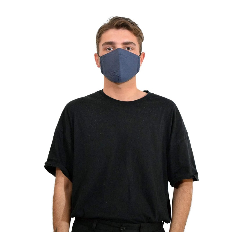 Basic Sense 100% Cotton Washable Reusable Skin Friendly Plain Face