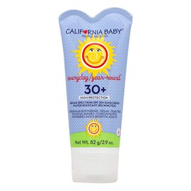 California Baby SPF30+ Sunscreen Lotion, Everyday/Year Round, Water Resistant and Hypo-Allergenic, 2.9 Ounce