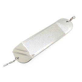 Salmon Candy 8-Inch Fishing Flasher Dodger, Silver with Fish Pattern (Megatron UV)