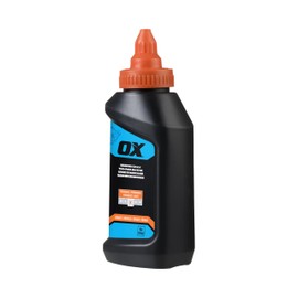 OX Pro Series Orange Chalk Line Powder 8oz Marking Chalk Refill - High Visibility Line Marking Powder Refill with High Flow Nozzle and Leak-Proof Cap Weather Resistant Construction OX-P630803