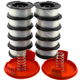 FYSHIQING 0.065" 30ft Line String Autofeed Replacement Spool for Black and Decker Models, AF-100 Spool Compatible with GH400 GH500 ST8000 NST2018 (10+2 Pack)