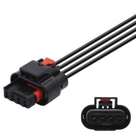 JA&MIU Radiator Active Grille Shutter Pigtail Harness Plug Connector Compatible with Dodge Dart 2014-2016 7.48 Inch Wire Length Replaces 68225125AA