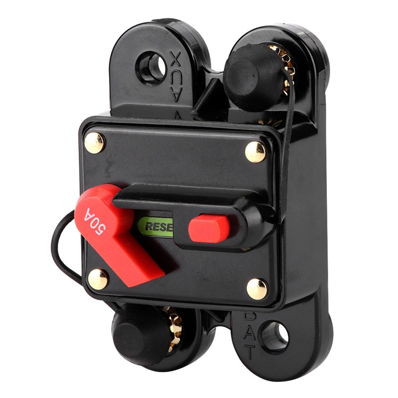 Car Audio Automatic Manual Reset Fuse Holder Circuit Breaker 12V