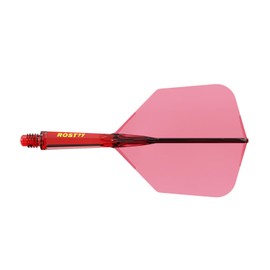 CUESOUL ROST 77 Integrated Dart Shaft and Flight, Big Wing Shape, Set of 3 (Clear Colour Series)