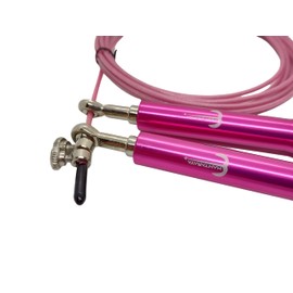 Adjustable Aluminium Handles Speed Jump Rope (Rosa)