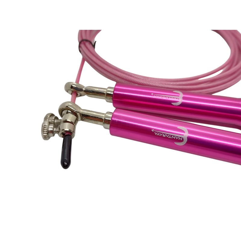 Adjustable Aluminium Handles Speed Jump Rope (Rosa)