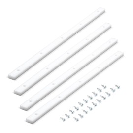 POWERTEC Crosscut Sled Miter Bar for Table Saw Sled, 3/4" x 3/8" x 17" with Predrilled Holes & Screws for Router Table, Bandsaw, Taper Jig, Table Saw Accessories for Woodworking, 4PK (71793)