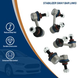 Sway Bar Links Kit, Stabilizer Bar Links for 2003 2004 2005 2006 2007 2008 2009 2010 2011 Honda Element, Front & Rear Set of 4
