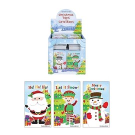 Henbrand 12x Mini Christmas Notebooks for Kids Stationery Children’s Stocking Fillers Christmas Eve Box Xmas Party Favours Loot Bag Fillers Boys and Girls