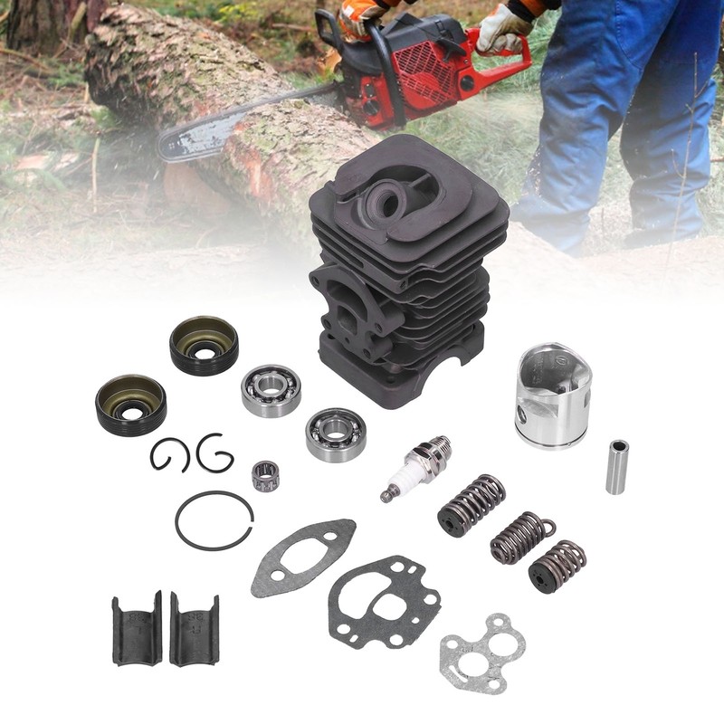 39mm Cylinder Piston Kit Chainsaw Cylinder Needle Bearing Spring Set