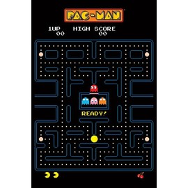 PAC-MAN MAZE 24x36 POSTER VIDEO GAMES CLASSIC ICONIC PACMAN POP CULTURE COOL FUN