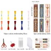 FREEBLOSS 6 PCS Cross Stitch Bookmark Kits for Beginner Stamped