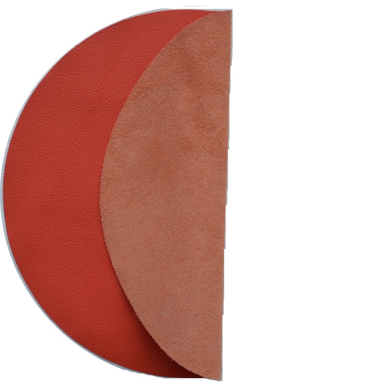 Genuine Leather Turntable Platter Mat - Orange
