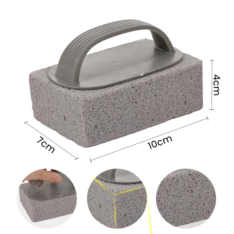 EILYGK 4 Pack Grill Brick with Handle, Pumice Stone for