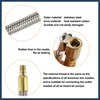 INFINAUTO 2pcs 10cm Car Tire Air Inflator Hose Adapter Extension