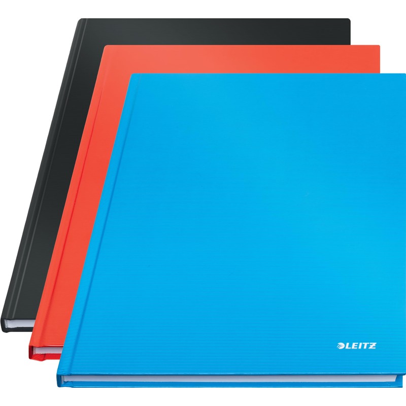 Leitz Notebook, 80 Pages, Hard Cover, Squared, Solid A4