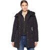 Cole Haan Women's Taffeta Down Coat with Bib Front and