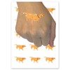 Golden Retriever Happy Dog Running Temporary Tattoo Water Resistant Fake