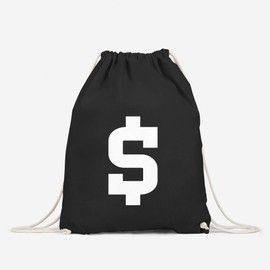 MoonWorks® Gym Bag Dollar Sign Symbol Money Bag Money Bag, black
