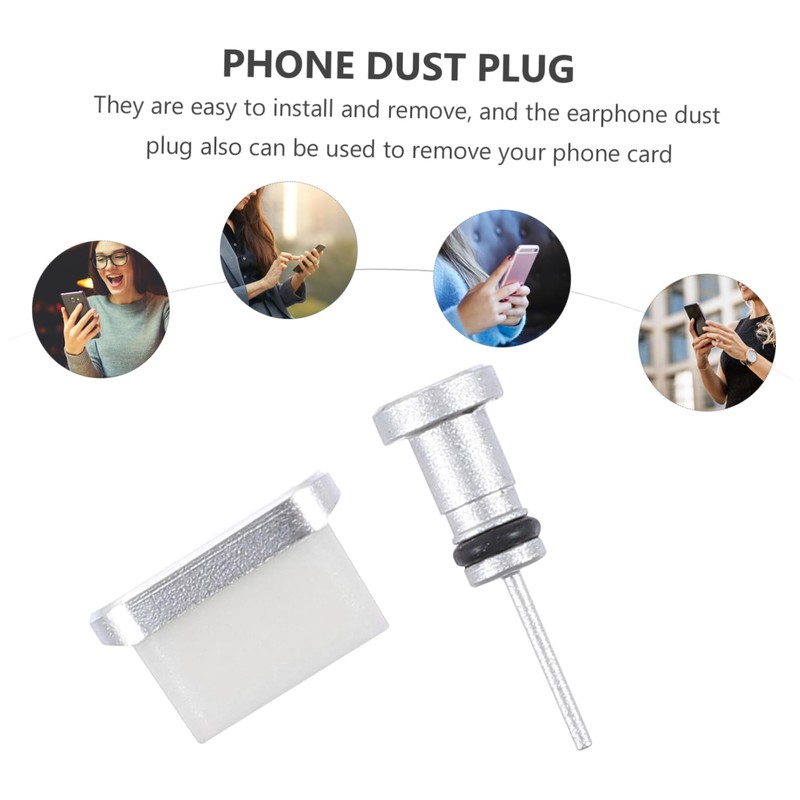 Operitacx 2 Pairs Type C Dust Plugs for Charging Port