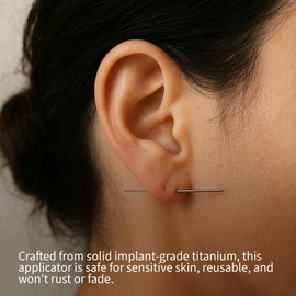 Blush Ink Piercing Taper Insertion Tool | Best 16G & 18G Taper Piercing Tools for Changing Jewelry | Lobe & Cartilage Piercing Kit | Titanium Earring Threader Tool | Variety Pack of 2