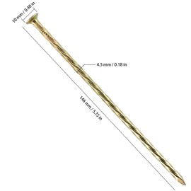 100 Pack Spiral Metal Galvanized Landscape Spikes, 6 Inch Artificial Turf Stakes, Heavy Duty Landscape Stake, Paver Edging, Weed Barrier, Carpentry and More