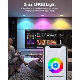 Sunco 12 Pack 6 Inch Smart Ultra Thin LED Recessed Ceiling Lights Slim, RGB+5000K Daylight, Dimmable, 15W, Canless Wafer with Junction Box - ETL.