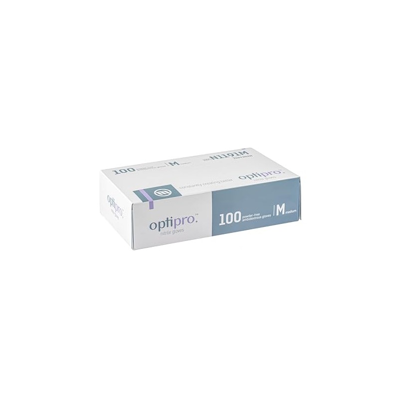 OptiPro Nitrile Gloves Powder-Free EN455 Medical Standard - Pack of