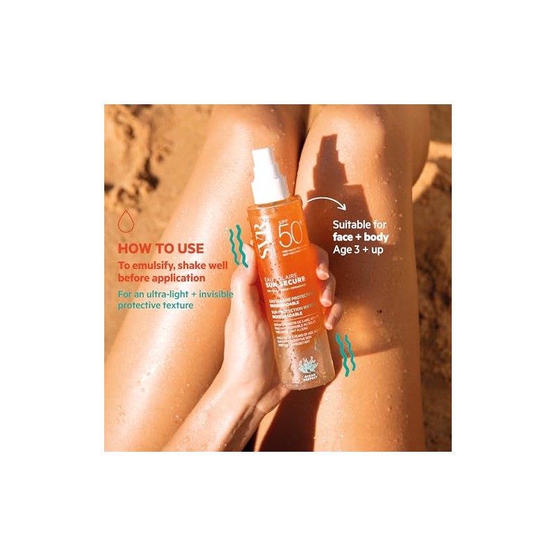 SVR Sun Secure Eau Solaire SPF50+ Protector Solar Bifásico Facial