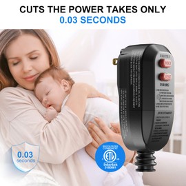 ANEKEN GFCI Plug Replacement, Auto-Reset, 15 Amp, 2 Prong, Waterproof Ground Fault Circuit Interrupter Safety Plug for Pressure Washer, Hair Dryer, Weeder, Hot Tub, Pool Pump