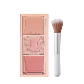Erinde 3 tonos Cosmetics Powder Blush Palette Mate, Colorete de Alta Pigmentación y Larga Duración, En Polvo Para Maquillar Las Mejillas, maquillaje que se mezcla sin esfuerzo, Regalar brochas de maquillaje, 01#