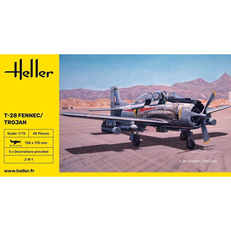 Heller Classic 80279 North American T-28 Trojan, 37 Pieces