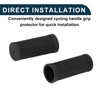 TUCKBOLD Bike Handlebar Grips Covers 74mm Long Lightweight Black
