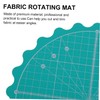 LALAFINA 1Pc Self Healing Rotary Cutting Mat Durable Round Turntable