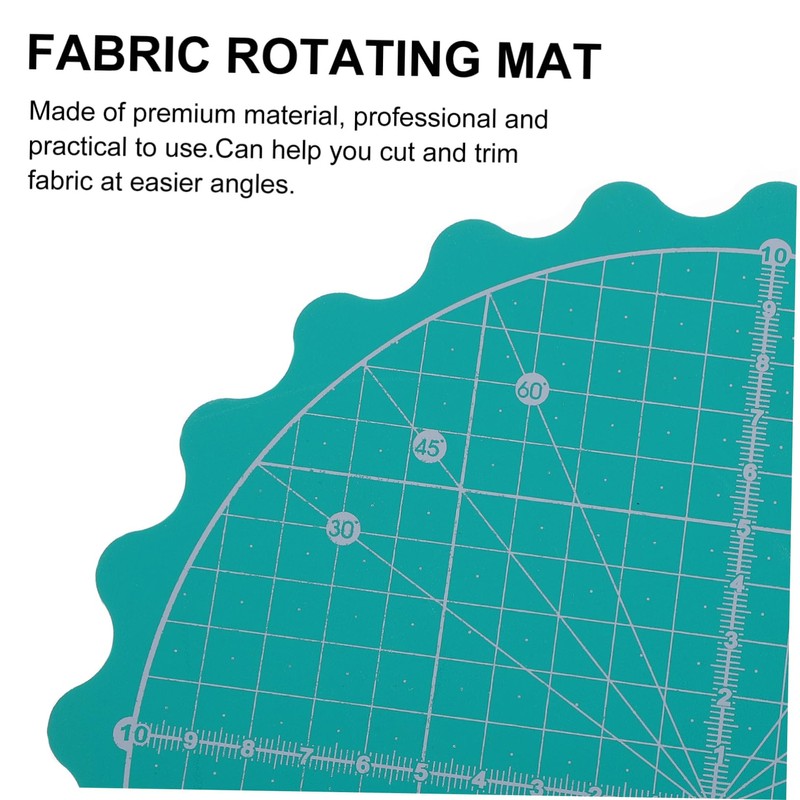 LALAFINA 1Pc Self Healing Rotary Cutting Mat Durable Round Turntable