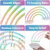 Acrylic Earring Holder, Rainbow Earring Display Stand Organizer, Exquisite Double-Sided