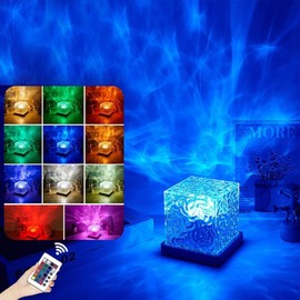 Northern Lights Lamp, 16 Color Northern Lights Ocean Wave Projector Light, Waveqube Lamp, Ocean Wave Ceiling Projector, Galaxy Projector Night Light for Bedroom